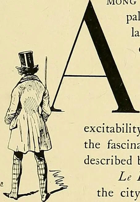 An illustration from Fashion in Paris; the various phases of feminine taste and aesthetics from 1797 to 1897, 1898, leaf 223