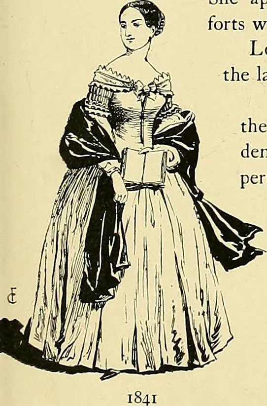 An illustration from Fashion in Paris; the various phases of feminine taste and aesthetics from 1797 to 1897, 1898, leaf 229