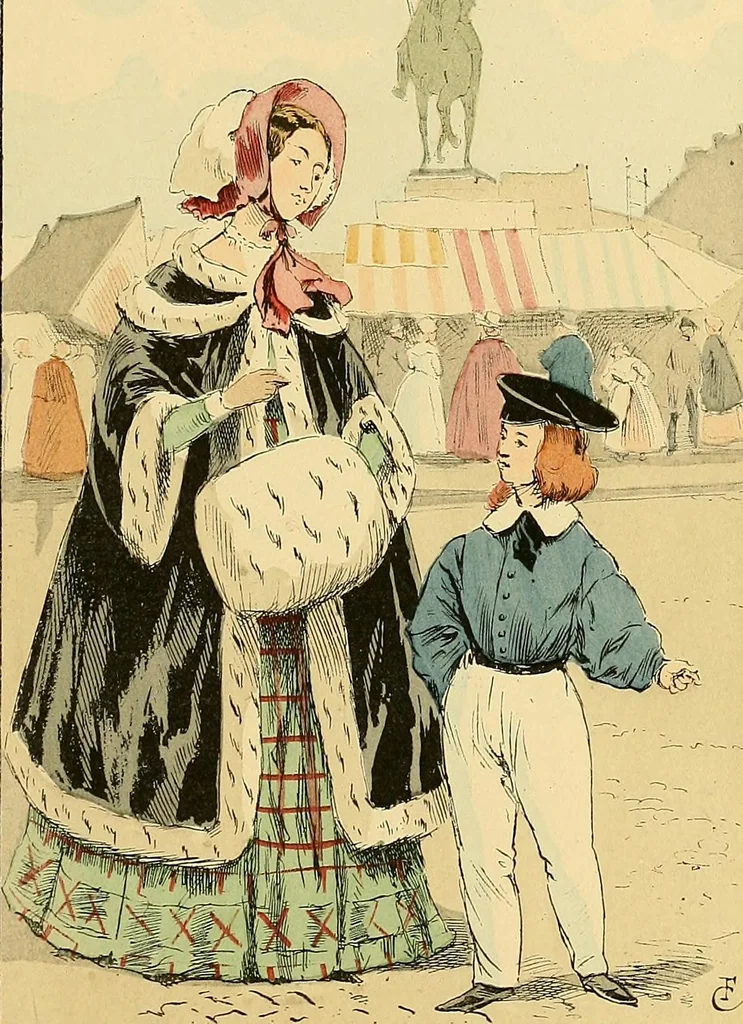 An illustration from Fashion in Paris; the various phases of feminine taste and aesthetics from 1797 to 1897, 1898, leaf 231