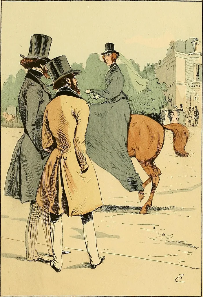 An illustration from Fashion in Paris; the various phases of feminine taste and aesthetics from 1797 to 1897, 1898, leaf 233