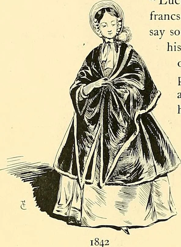 An illustration from Fashion in Paris; the various phases of feminine taste and aesthetics from 1797 to 1897, 1898, leaf 236