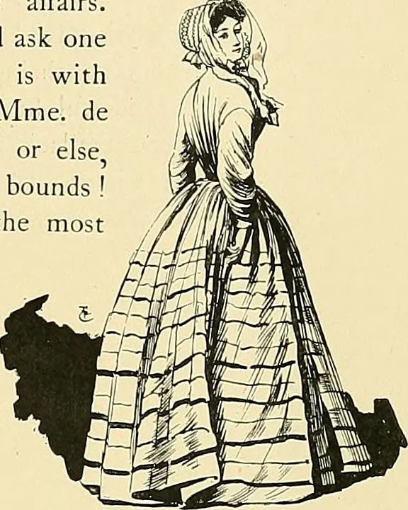 An illustration from Fashion in Paris; the various phases of feminine taste and aesthetics from 1797 to 1897, 1898, leaf 249