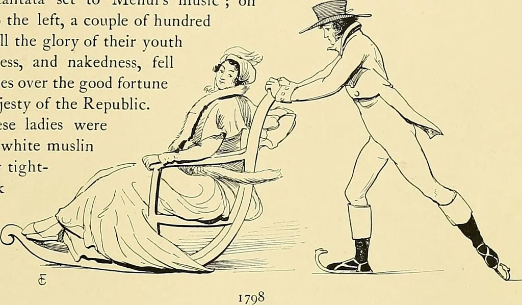 An illustration from Fashion in Paris; the various phases of feminine taste and aesthetics from 1797 to 1897, 1898, leaf 25