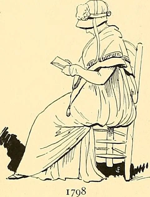 An illustration from Fashion in Paris; the various phases of feminine taste and aesthetics from 1797 to 1897, 1898, leaf 26