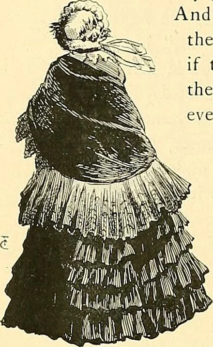 An illustration from Fashion in Paris; the various phases of feminine taste and aesthetics from 1797 to 1897, 1898, leaf 264