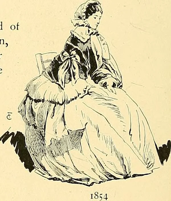 An illustration from Fashion in Paris; the various phases of feminine taste and aesthetics from 1797 to 1897, 1898, leaf 264