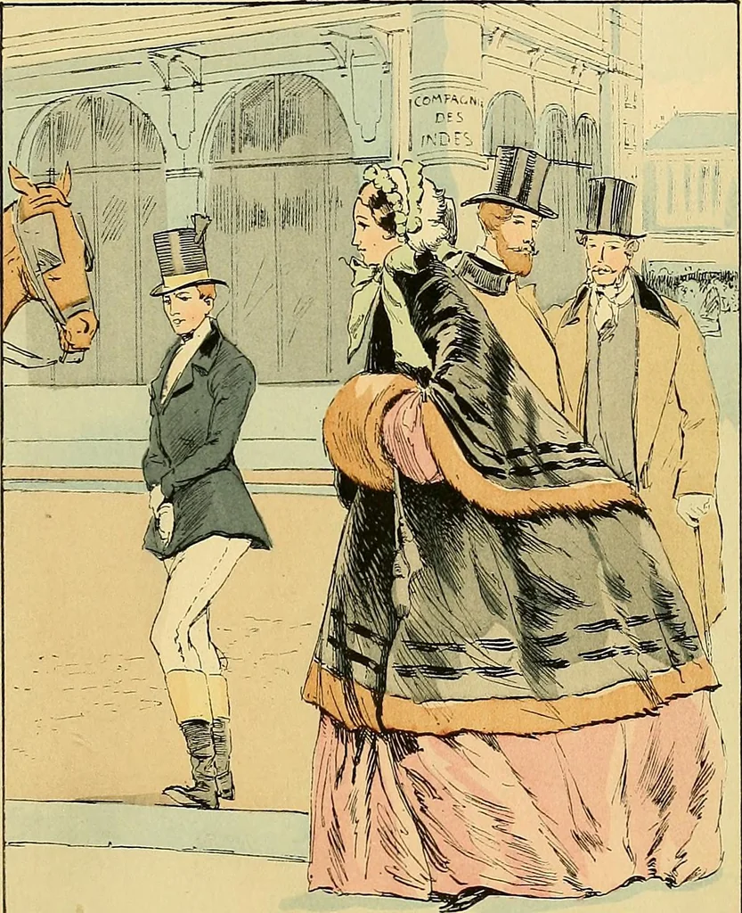 An illustration from Fashion in Paris; the various phases of feminine taste and aesthetics from 1797 to 1897, 1898, leaf 265