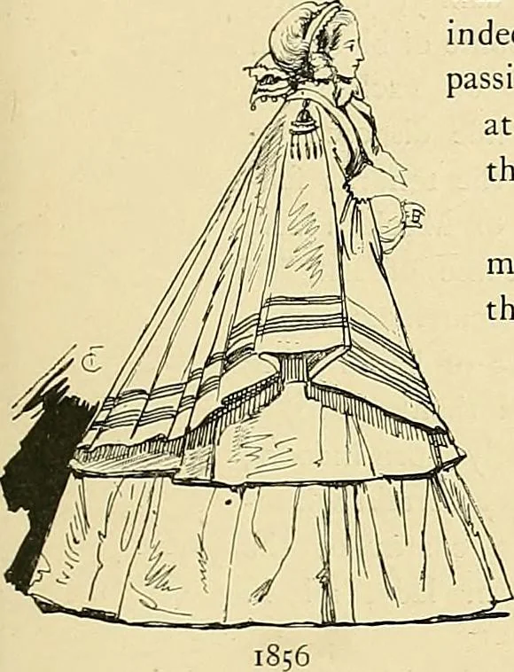 An illustration from Fashion in Paris; the various phases of feminine taste and aesthetics from 1797 to 1897, 1898, leaf 269