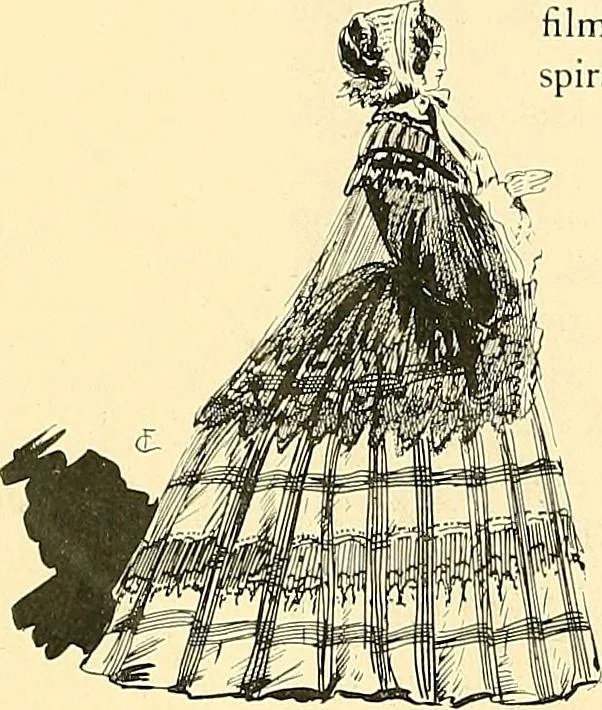 An illustration from Fashion in Paris; the various phases of feminine taste and aesthetics from 1797 to 1897, 1898, leaf 270