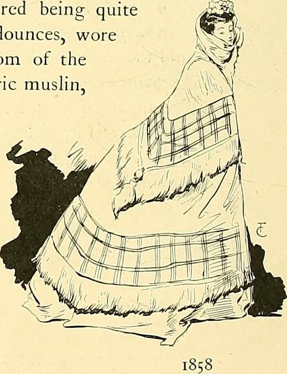 An illustration from Fashion in Paris; the various phases of feminine taste and aesthetics from 1797 to 1897, 1898, leaf 270