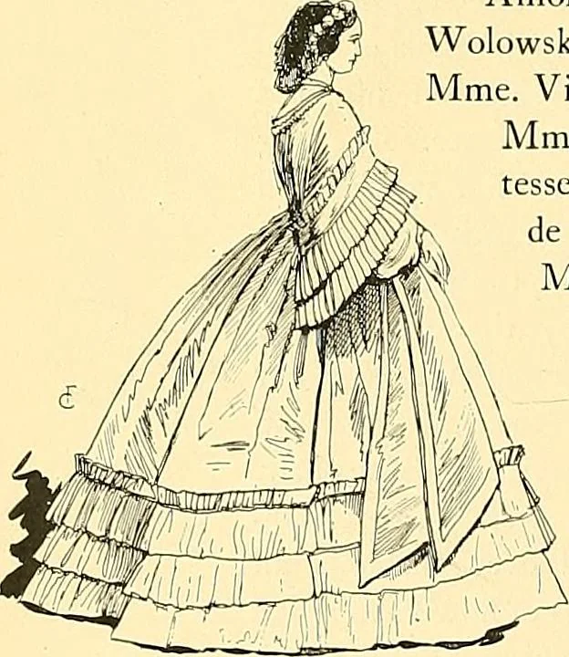 An illustration from Fashion in Paris; the various phases of feminine taste and aesthetics from 1797 to 1897, 1898, leaf 272