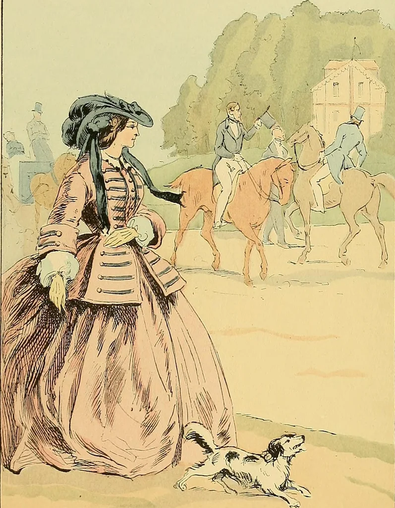 An illustration from Fashion in Paris; the various phases of feminine taste and aesthetics from 1797 to 1897, 1898, leaf 273