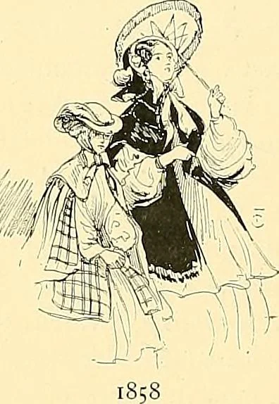An illustration from Fashion in Paris; the various phases of feminine taste and aesthetics from 1797 to 1897, 1898, leaf 278