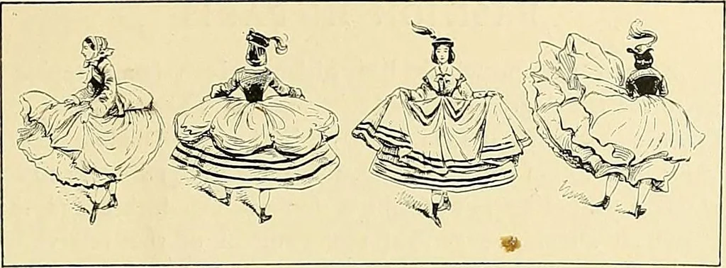 An illustration from Fashion in Paris; the various phases of feminine taste and aesthetics from 1797 to 1897, 1898, leaf 279
