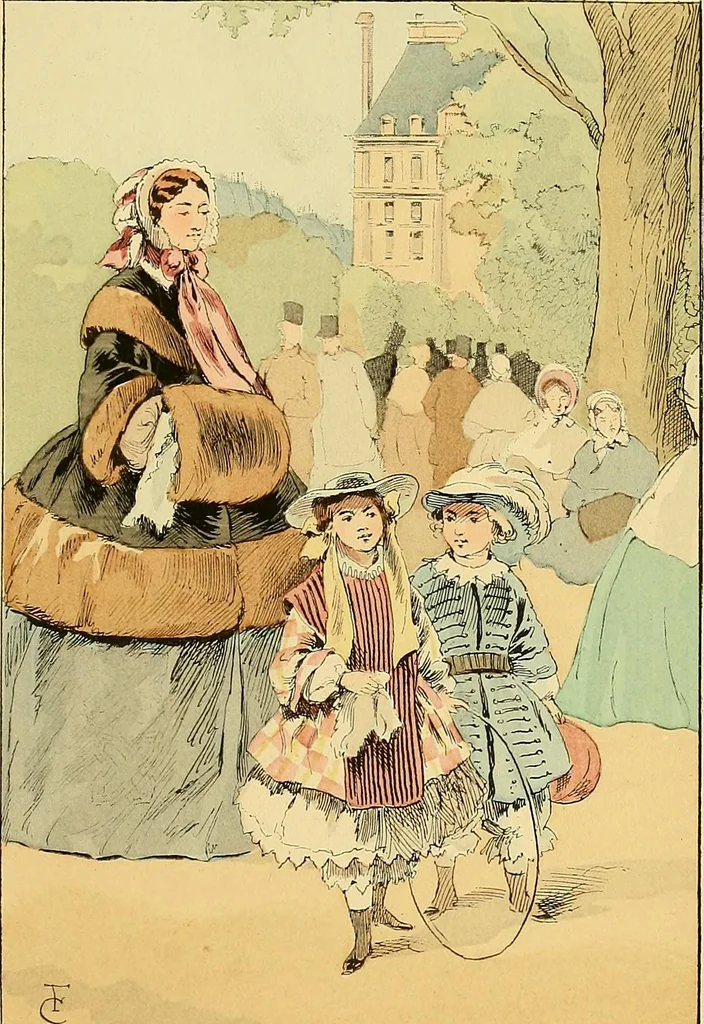 An illustration from Fashion in Paris; the various phases of feminine taste and aesthetics from 1797 to 1897, 1898, leaf 287
