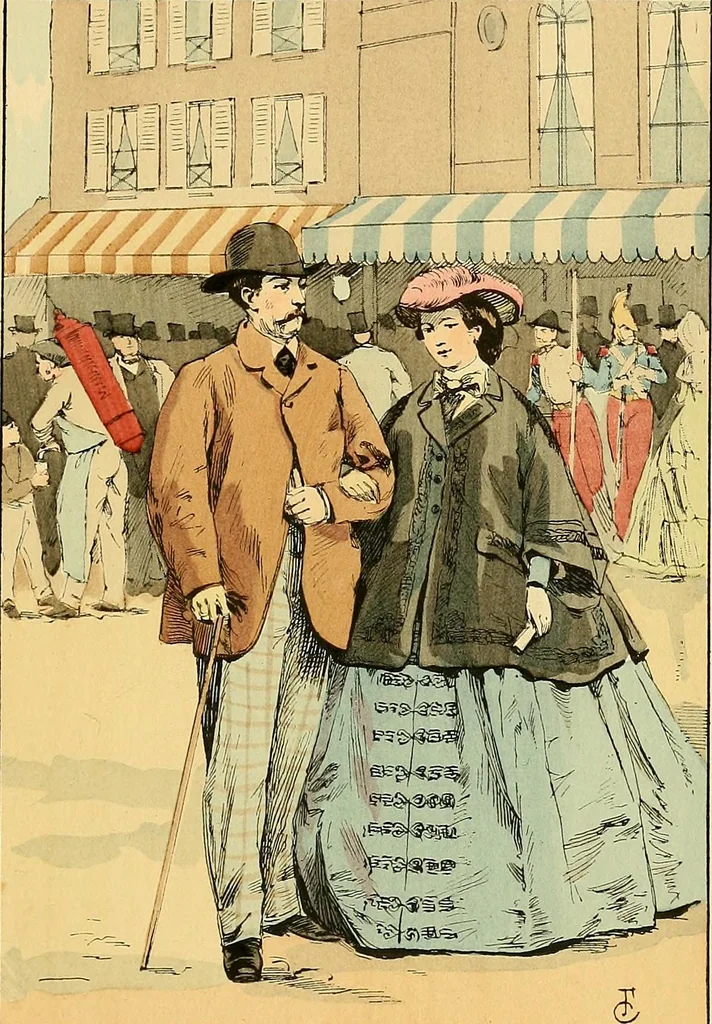 An illustration from Fashion in Paris; the various phases of feminine taste and aesthetics from 1797 to 1897, 1898, leaf 289