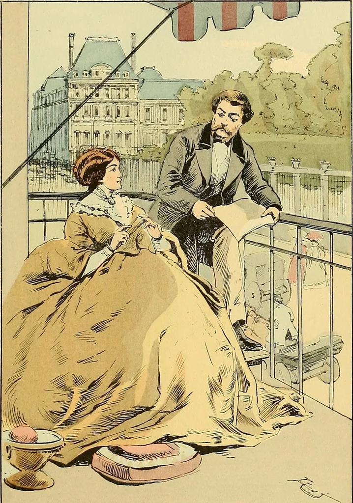 An illustration from Fashion in Paris; the various phases of feminine taste and aesthetics from 1797 to 1897, 1898, leaf 299