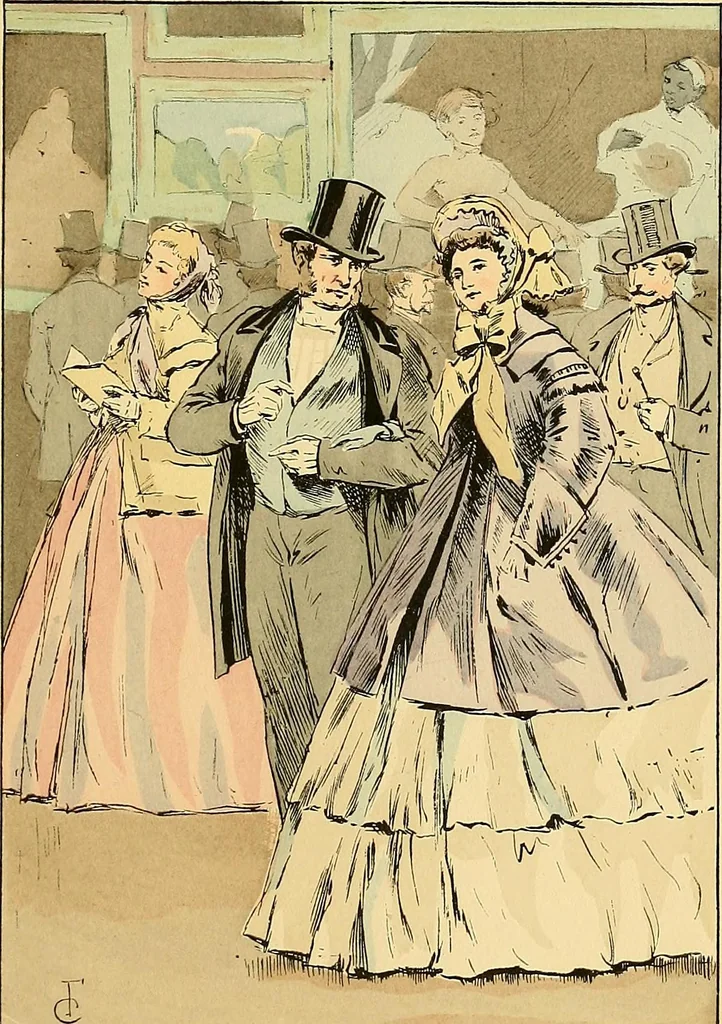 An illustration from Fashion in Paris; the various phases of feminine taste and aesthetics from 1797 to 1897, 1898, leaf 301