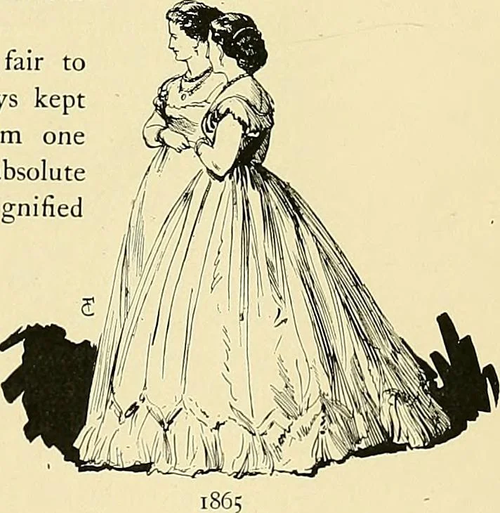 An illustration from Fashion in Paris; the various phases of feminine taste and aesthetics from 1797 to 1897, 1898, leaf 305