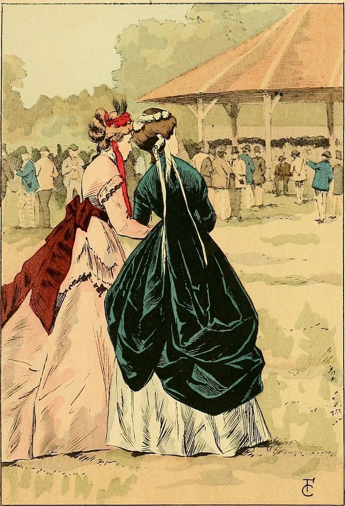 An illustration from Fashion in Paris; the various phases of feminine taste and aesthetics from 1797 to 1897, 1898, leaf 317