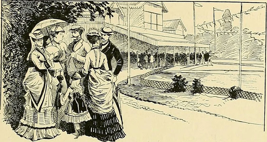 An illustration from Fashion in Paris; the various phases of feminine taste and aesthetics from 1797 to 1897, 1898, leaf 327