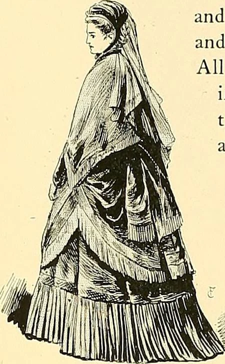 An illustration from Fashion in Paris; the various phases of feminine taste and aesthetics from 1797 to 1897, 1898, leaf 328