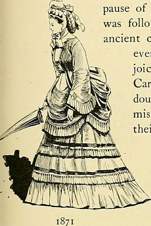 An illustration from Fashion in Paris; the various phases of feminine taste and aesthetics from 1797 to 1897, 1898, leaf 335