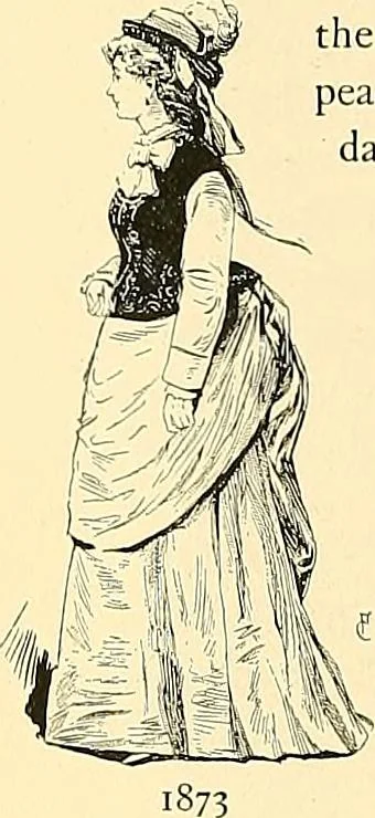 An illustration from Fashion in Paris; the various phases of feminine taste and aesthetics from 1797 to 1897, 1898, leaf 336