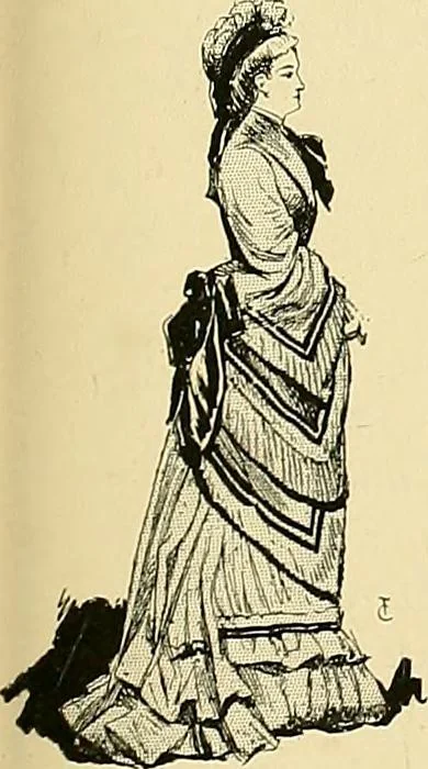 An illustration from Fashion in Paris; the various phases of feminine taste and aesthetics from 1797 to 1897, 1898, leaf 347