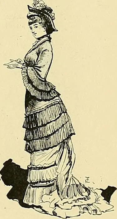 An illustration from Fashion in Paris; the various phases of feminine taste and aesthetics from 1797 to 1897, 1898, leaf 351