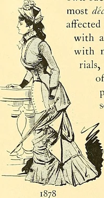 An illustration from Fashion in Paris; the various phases of feminine taste and aesthetics from 1797 to 1897, 1898, leaf 352