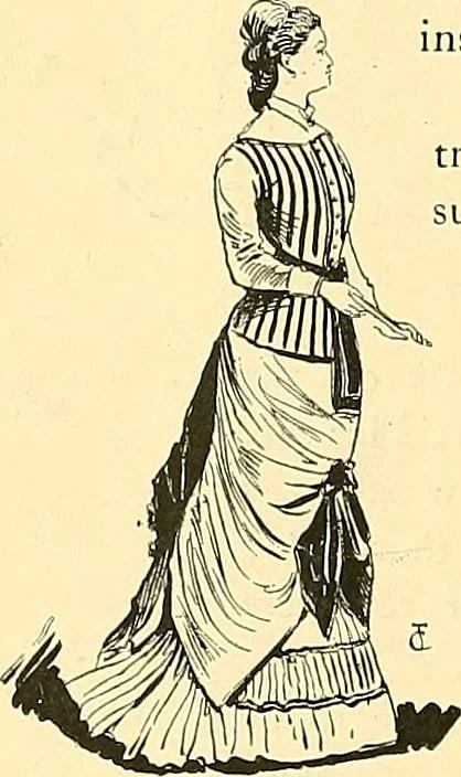 An illustration from Fashion in Paris; the various phases of feminine taste and aesthetics from 1797 to 1897, 1898, leaf 362