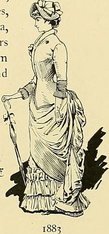 An illustration from Fashion in Paris; the various phases of feminine taste and aesthetics from 1797 to 1897, 1898, leaf 377