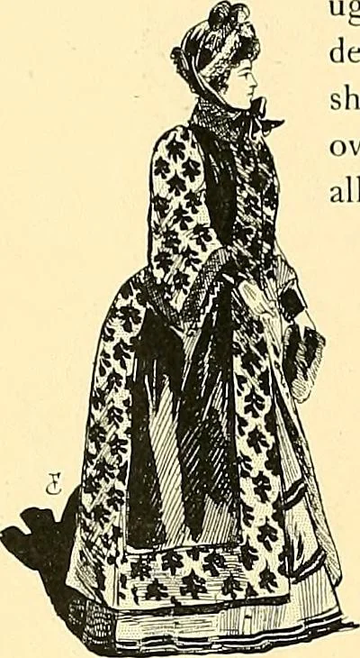 An illustration from Fashion in Paris; the various phases of feminine taste and aesthetics from 1797 to 1897, 1898, leaf 378