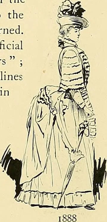 An illustration from Fashion in Paris; the various phases of feminine taste and aesthetics from 1797 to 1897, 1898, leaf 379