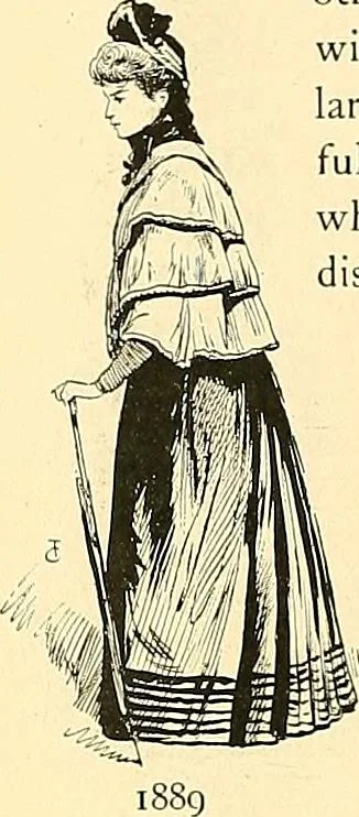 An illustration from Fashion in Paris; the various phases of feminine taste and aesthetics from 1797 to 1897, 1898, leaf 380