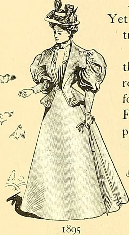 An illustration from Fashion in Paris; the various phases of feminine taste and aesthetics from 1797 to 1897, 1898, leaf 394