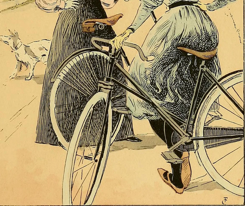 An illustration from Fashion in Paris; the various phases of feminine taste and aesthetics from 1797 to 1897, 1898, leaf 395