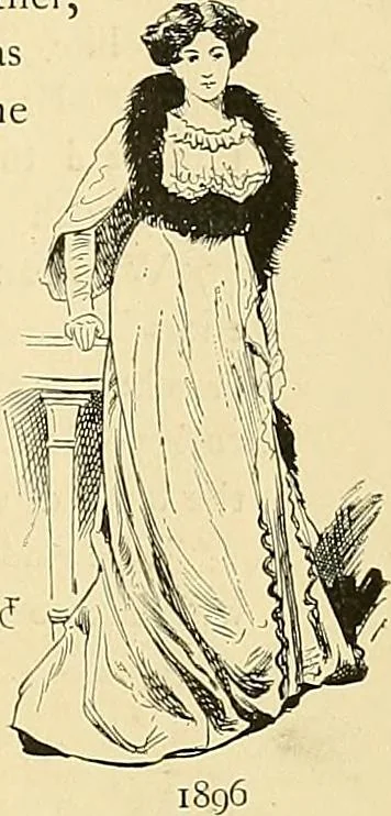 An illustration from Fashion in Paris; the various phases of feminine taste and aesthetics from 1797 to 1897, 1898, leaf 399