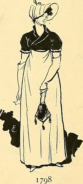 An illustration from Fashion in Paris; the various phases of feminine taste and aesthetics from 1797 to 1897, 1898, leaf 42