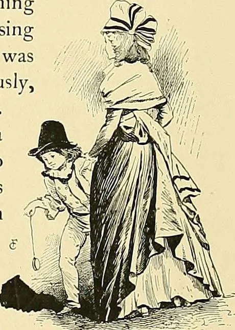 An illustration from Fashion in Paris; the various phases of feminine taste and aesthetics from 1797 to 1897, 1898, leaf 49