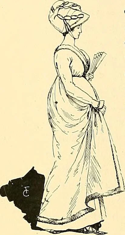 An illustration from Fashion in Paris; the various phases of feminine taste and aesthetics from 1797 to 1897, 1898, leaf 50