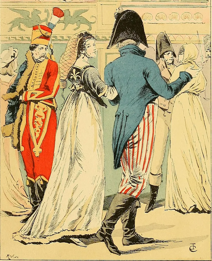 An illustration from Fashion in Paris; the various phases of feminine taste and aesthetics from 1797 to 1897, 1898, leaf 59