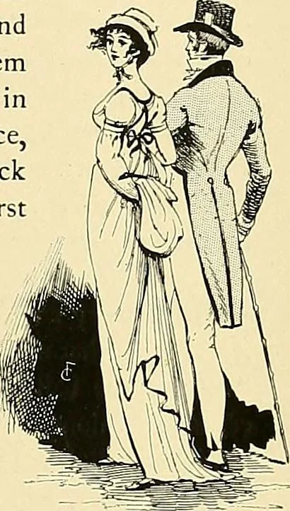 An illustration from Fashion in Paris; the various phases of feminine taste and aesthetics from 1797 to 1897, 1898, leaf 61