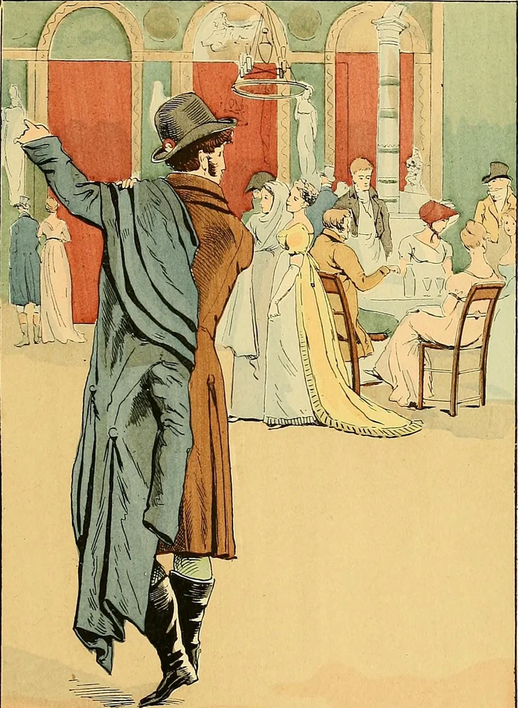 An illustration from Fashion in Paris; the various phases of feminine taste and aesthetics from 1797 to 1897, 1898, leaf 71