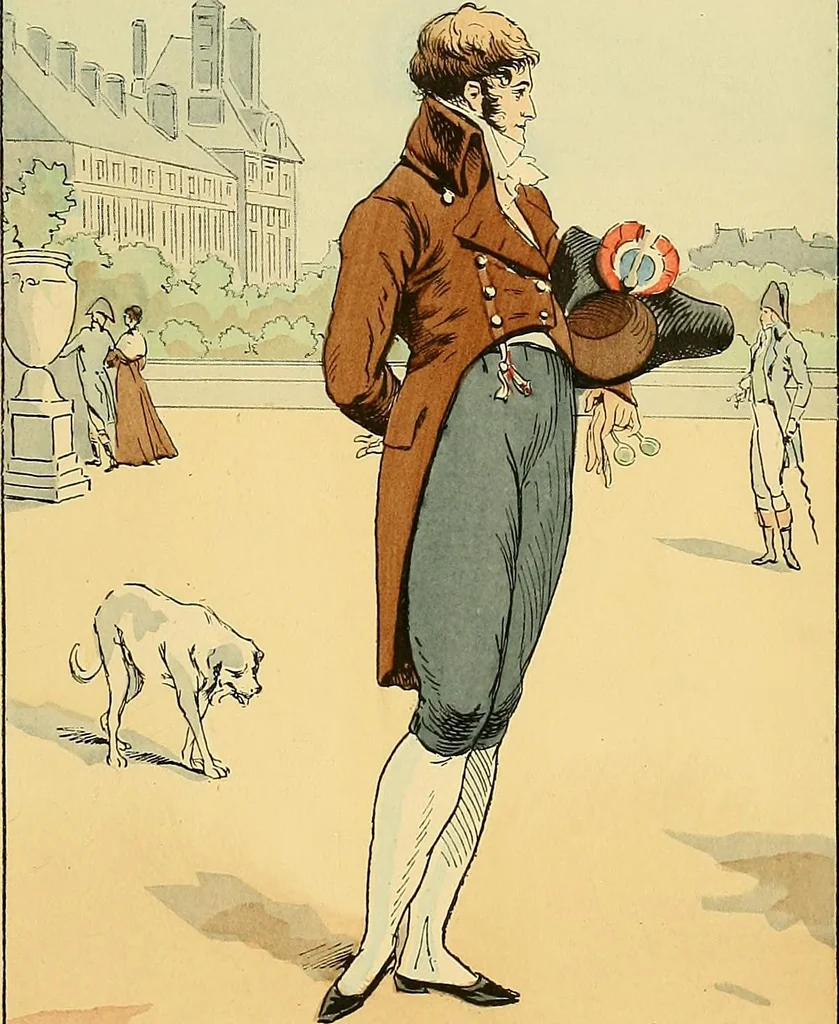 An illustration from Fashion in Paris; the various phases of feminine taste and aesthetics from 1797 to 1897, 1898, leaf 73