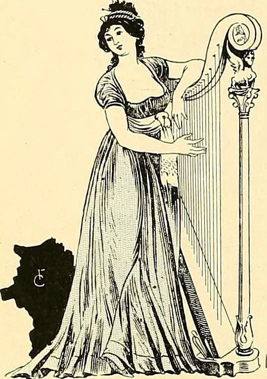 An illustration from Fashion in Paris; the various phases of feminine taste and aesthetics from 1797 to 1897, 1898, leaf 78