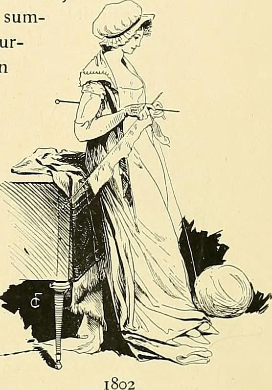An illustration from Fashion in Paris; the various phases of feminine taste and aesthetics from 1797 to 1897, 1898, leaf 97