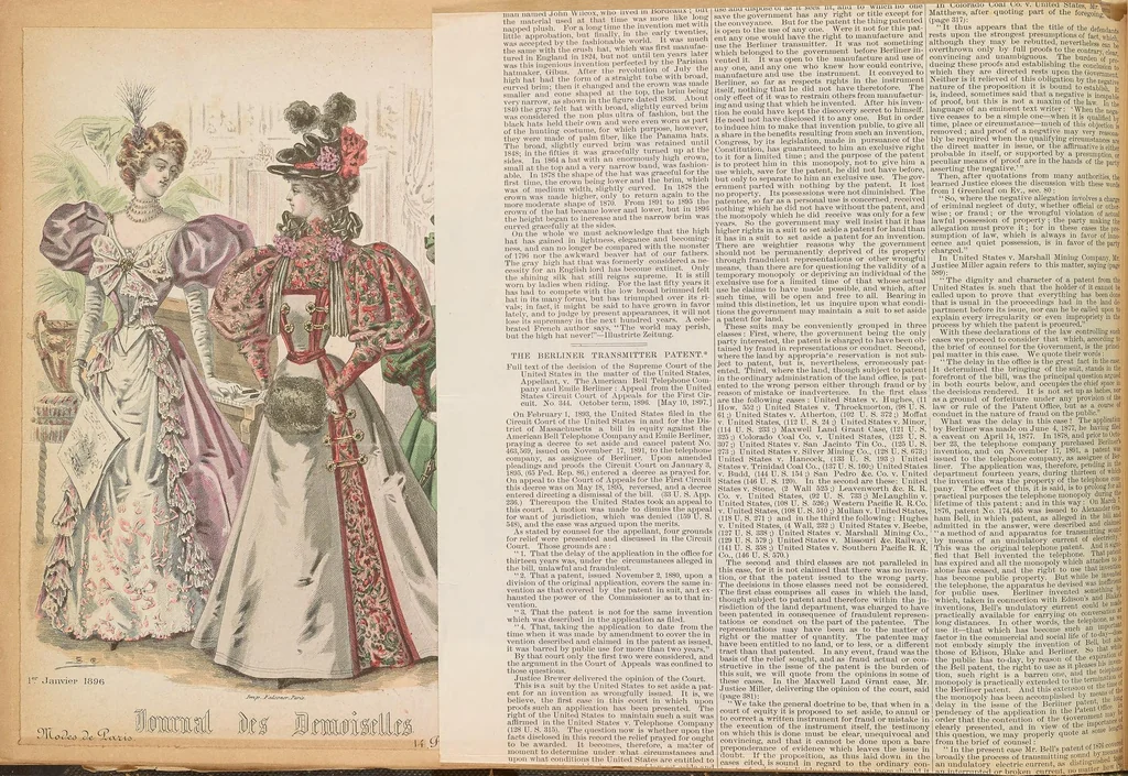 An illustration from [Fashion plates], 1884, leaf 112