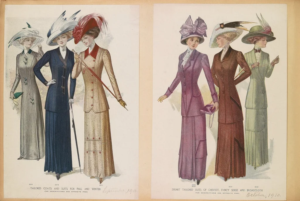 An illustration from [Fashion plates], 1884, leaf 252